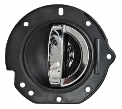 Manija Int Liberty 2002-2007 Plastico Negra/ Cromo C/Base Trasera 2218 Izq