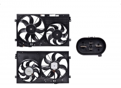 Motoventilador Vw Bora 05-10 L5 2.5 Lts Doble Completo 3 Pines Tw