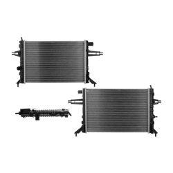 Radiador Cv Astra/Zafira 98-06 L4 1.8 Lts Std C/S Aa 21 1/4X14 6/7X23Mm Alum Sold Polar