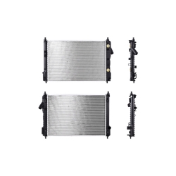 Radiador Cv Aveo 08-18/Pt G3 07-10 L4 1.6 Lts Con Enfriador Atras C/S Aa Aut 23 5/8X16 1/2X26Mm Alum Sold Polar