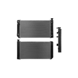 Radiador Cv S-10/Blazer/Sonoma/Jimmy/S15/Syclone/Typhoon/Oldsmobile 88-94 V6 4.3 Lts 2 Enfriadores C/S Aa Aut 26 1/4X14 7/8X32Mm Alum Sold Polar