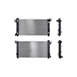 Radiador Cr Caravan/Town Country 96-00 L4 V6 2.4, 3.8 Lts Tomas Cruzadas Doble Enfriador De Aceite C/S Aa Aut 26X14 7/8X32Mm Alum Sold Polar