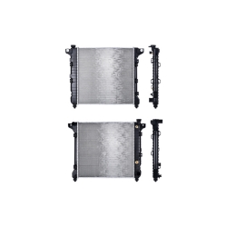 Radiador Dg Dakota 1997 1998 1999 L4, V8 2.5L, 5.2, 5.9 Lts C/S Aa Aut 21 6/7X22 1/3X32Mm Alum Sold Polar