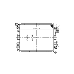 Radiador Dg Ram 1500 02-08/2500/3500 2003 2004 2005 2006 2007 2008 V6 3.7 Lts/V8 4.7, 5.7 Lts Aut C/S Aa 26 4/7X16 6/7X32Mm Alum Sold Polar