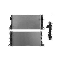 Radiador Fd F-150 2015 2016 2017 2018 2019 2020 V6 3.5/V8 5.0 Lts C/Aa Aut 34 2/3X17 2/3X26Mm Alum Sold Polar