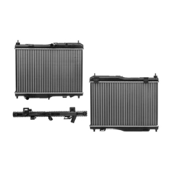 Radiador Fd Fiesta 13-18 L4 2.0 Lts Std C/S Aa 13 3/4X20 3/4X16Mm Alum Sold Nac