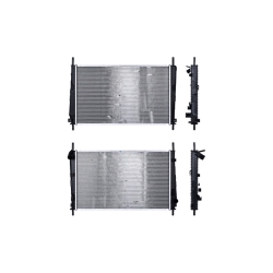 Radiador Fd Mondeo 01-07 L4 2.0, 2.2 Lts Aut C/S Aa 24 2/5X14 7/8X26Mm Alum Sold Polar