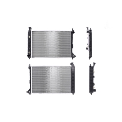 Radiador Fd Mustang 97-04 V6 3.8, 3.9 Lts C/S Aa Aut C/Gollete 24 4/5X16 6/7X26Mm Alum Soldado Polar