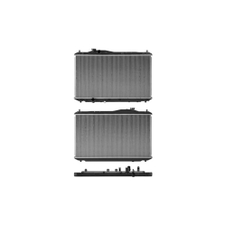 Radiador Hd Civic/Ilx 2012 2013 2014 2015 L4 1.8, 2.4 Lts Toma Inf Larga Doble Ranura Aut C/S Aa 14 3/4X26X16Mm Alum Sold Polar