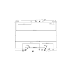 Radiador Hd Odyssey/Oasis 95-98 L4 2.2, 2.3 Lts Aut C/Aa 16 3/4X26 2/3X16Mm Alum Sold Polar