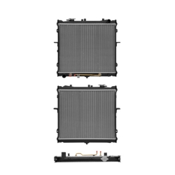 Radiador Ki Sportage 95-01 L4 2.0, 2.4 Lts C/S Aa Aut 17 5/7X20X26Mmn Alum Sold Polar