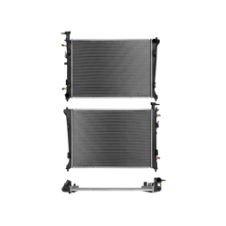 Radiador Ki Forte 10-13 L4 2.0, 2.4 Lts Aut C/S Aa 23 5/8X17 1/4X16Mm Alum Sold Polar