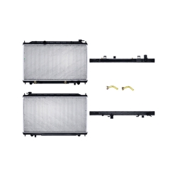 Radiador Ns Altima/Maxima 02-06 V6 3.5 Lts Aut C/Aa 5 Vel 15 3/4X28 2/3X16Mm Alum Sold Polar