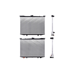 Radiador Ns D21/Hardbody/Pathfinder 86-04 L4/V6 2.4/3.0 Lts Tomas Lineales Std 17X25X26Mm Alum Sold Polar