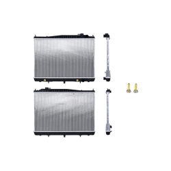 Radiador Ns Frontier 2011 2012 2013 2014 2015/X-Terra 00-04 L4 2.4, 2.5 Lts/V6 3.3 Lts C/S Aa Aut Gas 17 1/2X27X26Mm Alum Sold Polar