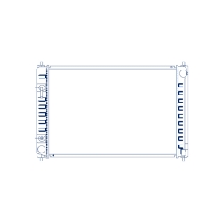 Radiador Ns Murano/Quest 08-14 V6 3.5 Lts C/S Aa Aut 26 1/2X18X26Mm Alum Sold Polar