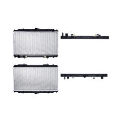 Radiador Ns Sentra Gxe/Xe 00-01 L4 2.0 Lts C/S Aa Aut 14 1/6X27X16Mm Alum Sold Polar