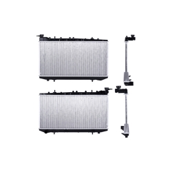 Radiador Ns Tsuru Iii 92-17 L4 1.6, 2.0 Lts 1 Hilera 5.8 C/S Aa Std 12 3/5X25 1/2X16Mm Alum Sold Polar