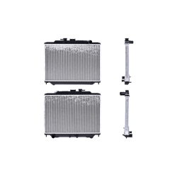 Radiador Ns Urvan 01-07 L4 2.0, 2.4 Lts Std 14 1/6X21 4/7X36Mm Alum Sold Polar