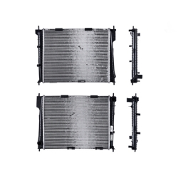 Radiador Rn Clio Ii 07 -09 1.2, 1.6 Lts C/S Aa Std 19 3/8X15 8/9X26Mm Alum Sold Polar