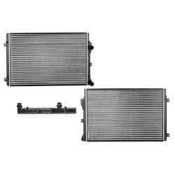 Radiador Vw Jetta 08-15 L4 2.0 Lts Turbo Std C/Aa 25 3/5X16 6/7X34Mm Alum Mec Polar