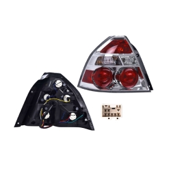 Par Calaveras  Chevrolet Aveo Cromo/Rojo 2008 2009 2010 Depo