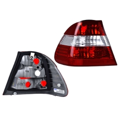 Par Calaveras Ext Bmw Serie 3 Sedan Blanco/Rojo 2002 Depo