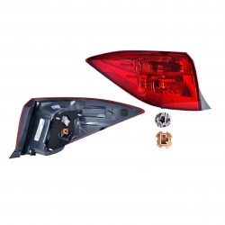 Par Calaveras Ext Toyota Corolla Leds Roja 2017 2018 Depo