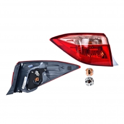 Par Calaveras Ext Toyota Corolla Roja/Rosa 2017 2018 Depo