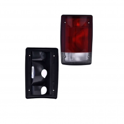 Par Calaveras  Ford Econoline Bco/Roja 1995 1996 1997 Depo