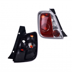 Par Calaveras  Fiat 500 Filo Cromo 2009 2010 2011 Depo