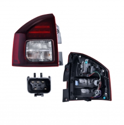 Par Calaveras  Jeep Compass Leds Roja Obscura 2014 2015 Depo