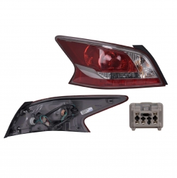 Par Calaveras  Nissan Altima Sedan Filo Rojo 2013 2014 Depo