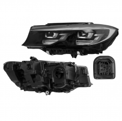 Par Faros Bmw Serie 3 Sport C/Leds C/Motor 2019 2020 Depo