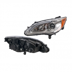 Par Faros Chrysler 200 Lx F/Cromado C/Leds 2012 2013 Depo