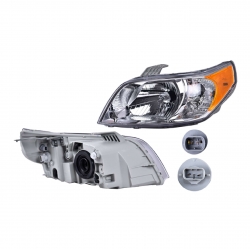 Par Faros Chevrolet Aveo Sedan Fondo Cromado 2012 2013 Depo