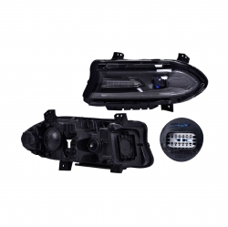 Par Faros Dodge Charger C/Leds P/Halogeno 2015 2016 Depo