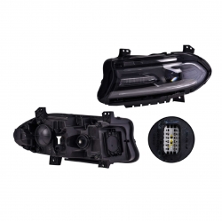 Par Faros Dodge Charger C/Leds P/Halogeno 2016 2017 Depo