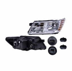 Par Faros Dodge Journey Fondo Cromado 2009 2010 2011 Depo