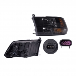 Par Faros Dodge Ram Fondo Negro 2013 2014 2015 2016 Depo