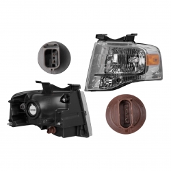 Par Faros Ford Expedition Fondo Cromado 2007 2008 2009 Depo