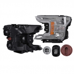 Par Faros Ford F150 Fondo Cromado 2018 2019 2020 Depo