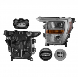 Par Faros Ford F150 Fondo Cromado 2021 2022 Depo