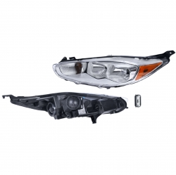 Par Faros Ford Fiesta Sedan Fondo Cromado 2014 2015 Depo