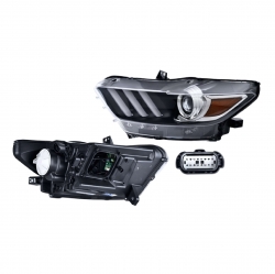Par Faros Ford Mustang C/Leds P/Xenon 2015 2016 2017 Depo