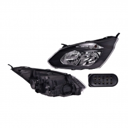 Par Faros Ford Transit Custom Fondo Negro 2014 2015 Depo