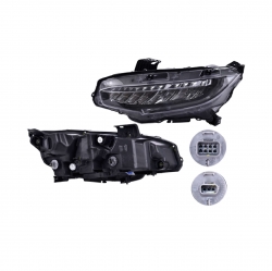 Par Faros Honda Civic Sedan C/Leds 2017 2018 2019 2020 Depo