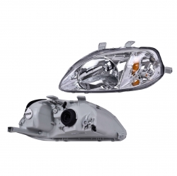 Par Faros Honda Civic Coupe P/Halogeno 1999 2000 Depo