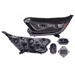 Par Faros Honda Cr-V Lx C/Luz De Dia 2017 2018 2019 Depo