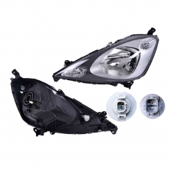 Par Faros Honda Fit Fondo Cromado 2009 2010 2011 2012 Depo
